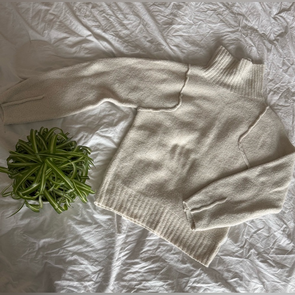 Universal Thread Cream Cowl Neck Sweater